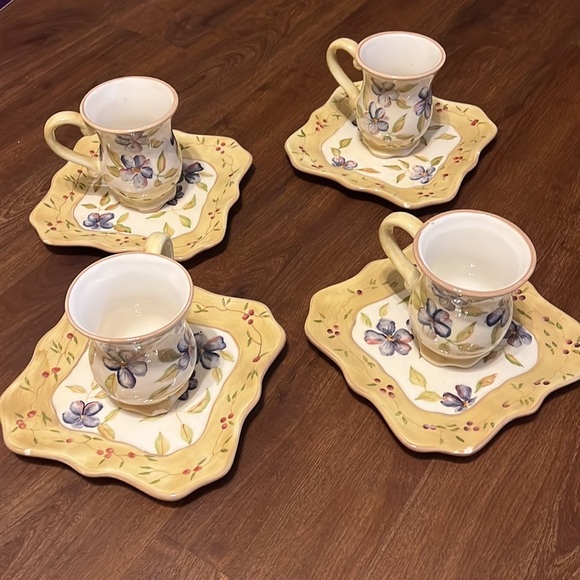 Capriware Handpainted Mug & Plates 8 piece set - Picture 3 of 12